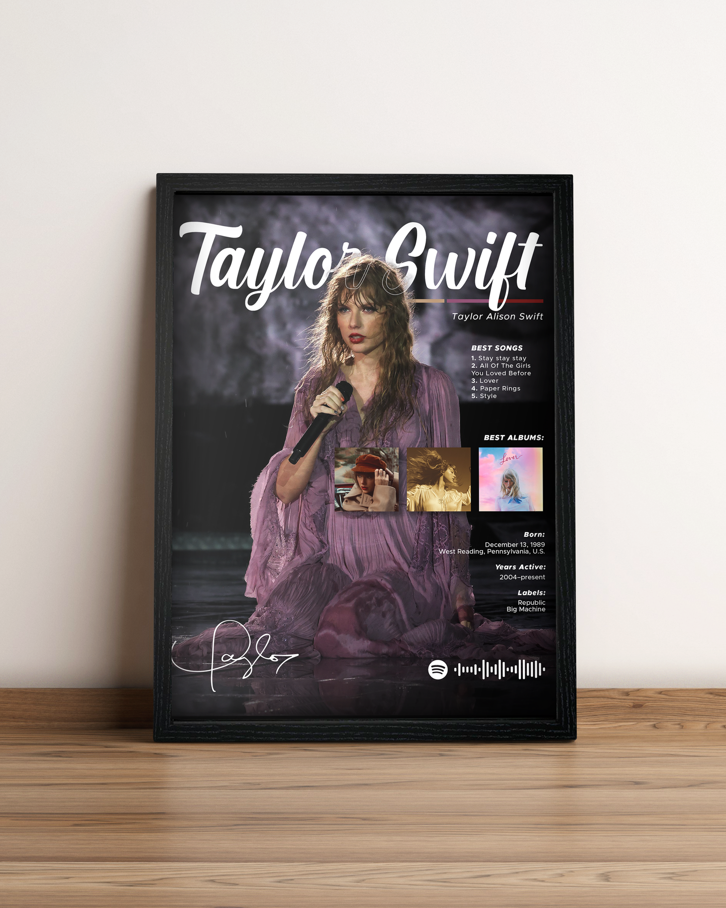Taylor Swift - Cuadro Artista #4