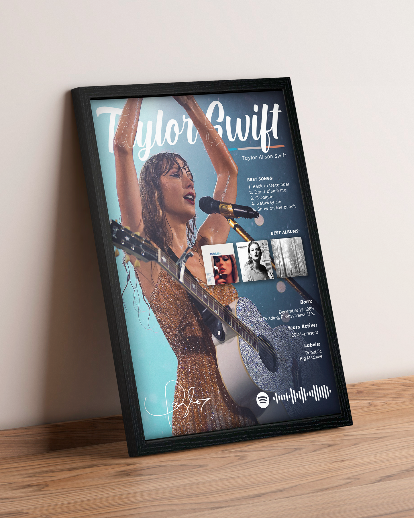Taylor Swift - Cuadro Artista
