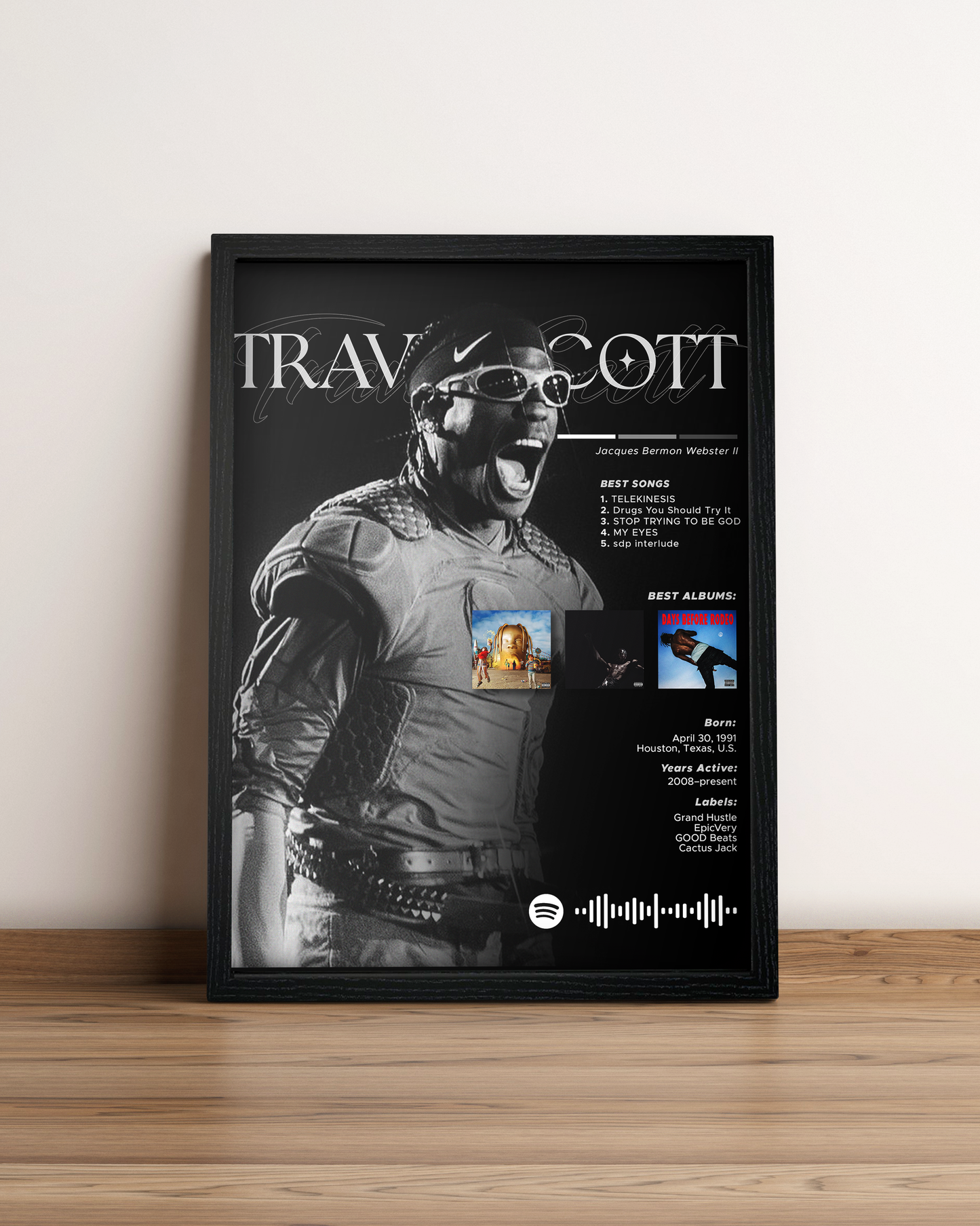 Travis Scott - Cuadro Artista #5