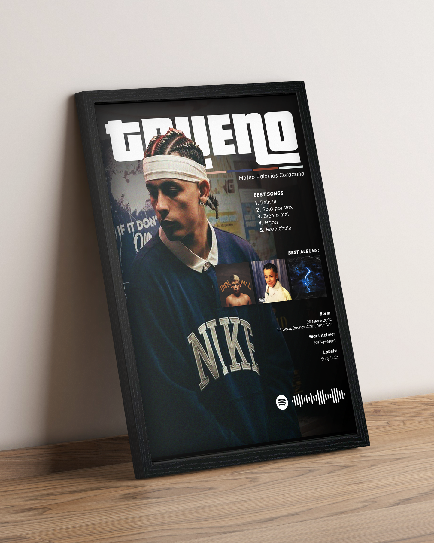 Trueno - Cuadro Artista #6