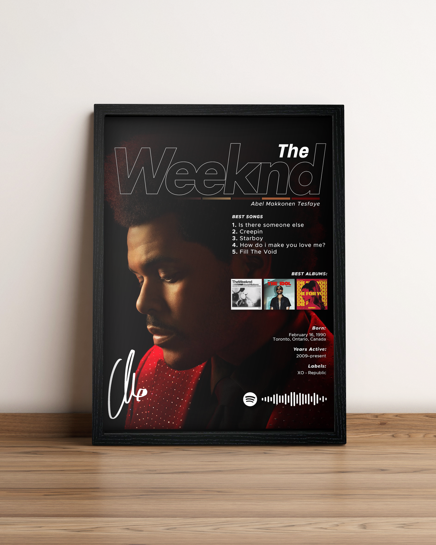 The Weeknd - Cuadro Artista #3
