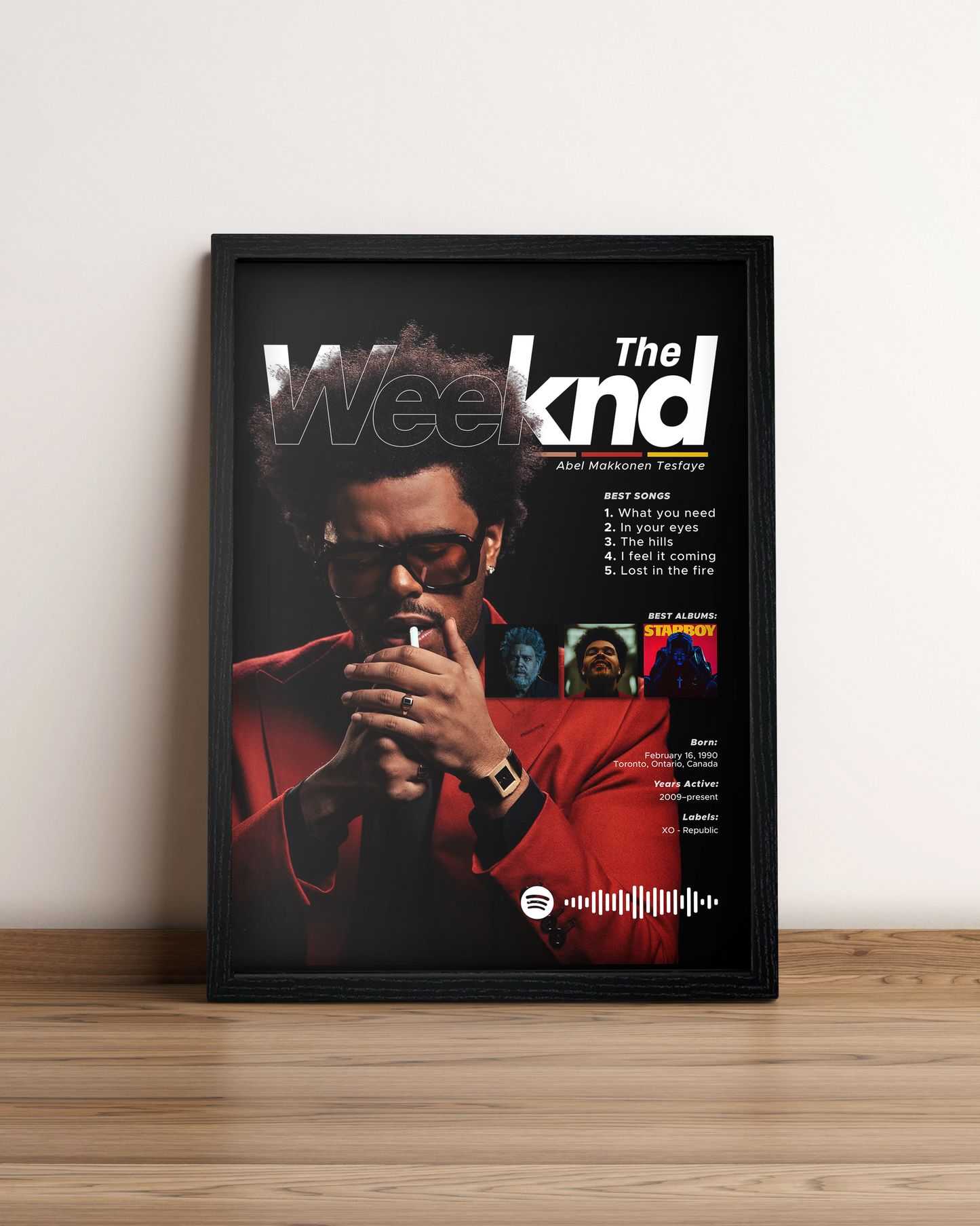 The Weeknd - Cuadro Artista #4