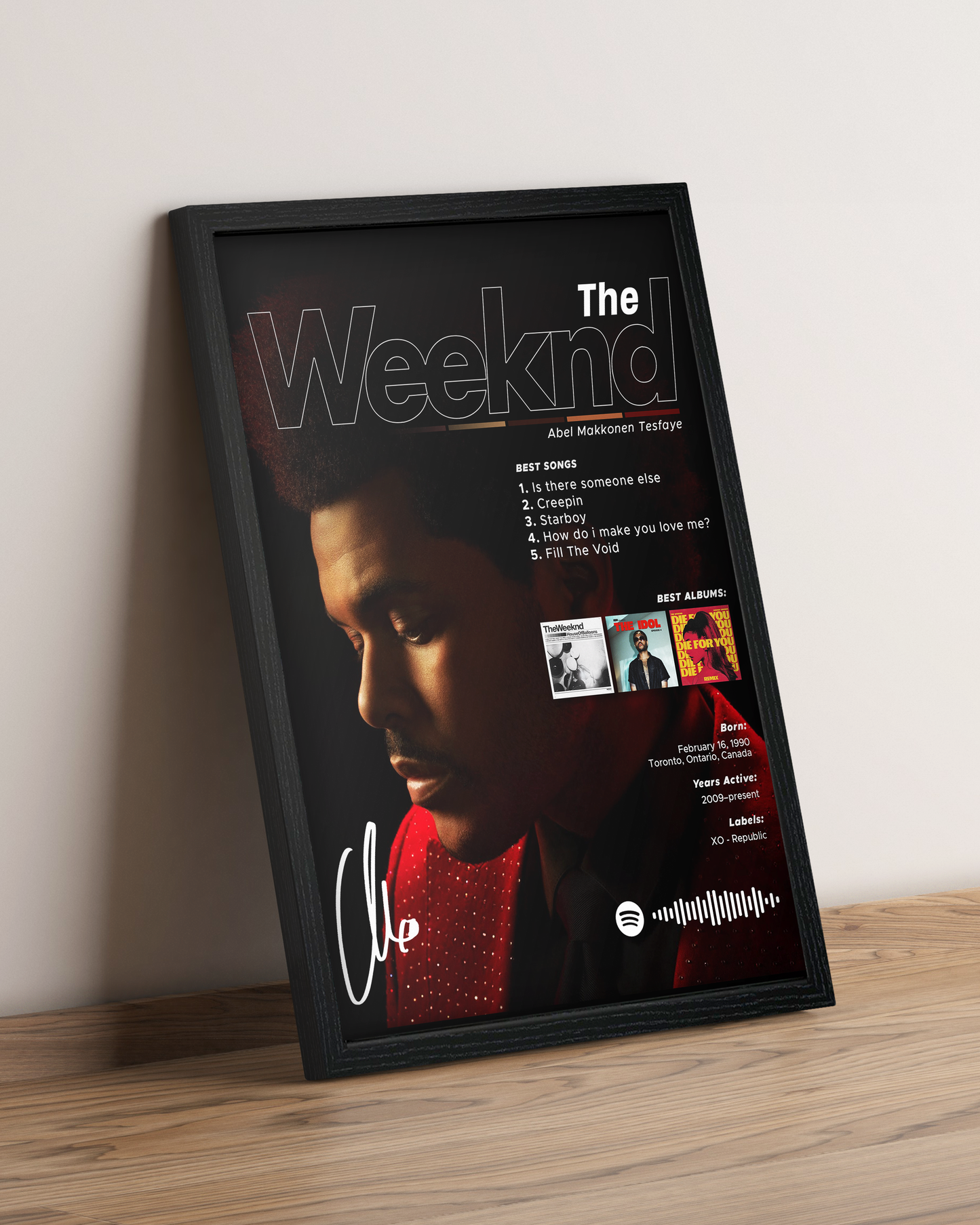 The Weeknd - Cuadro Artista #3