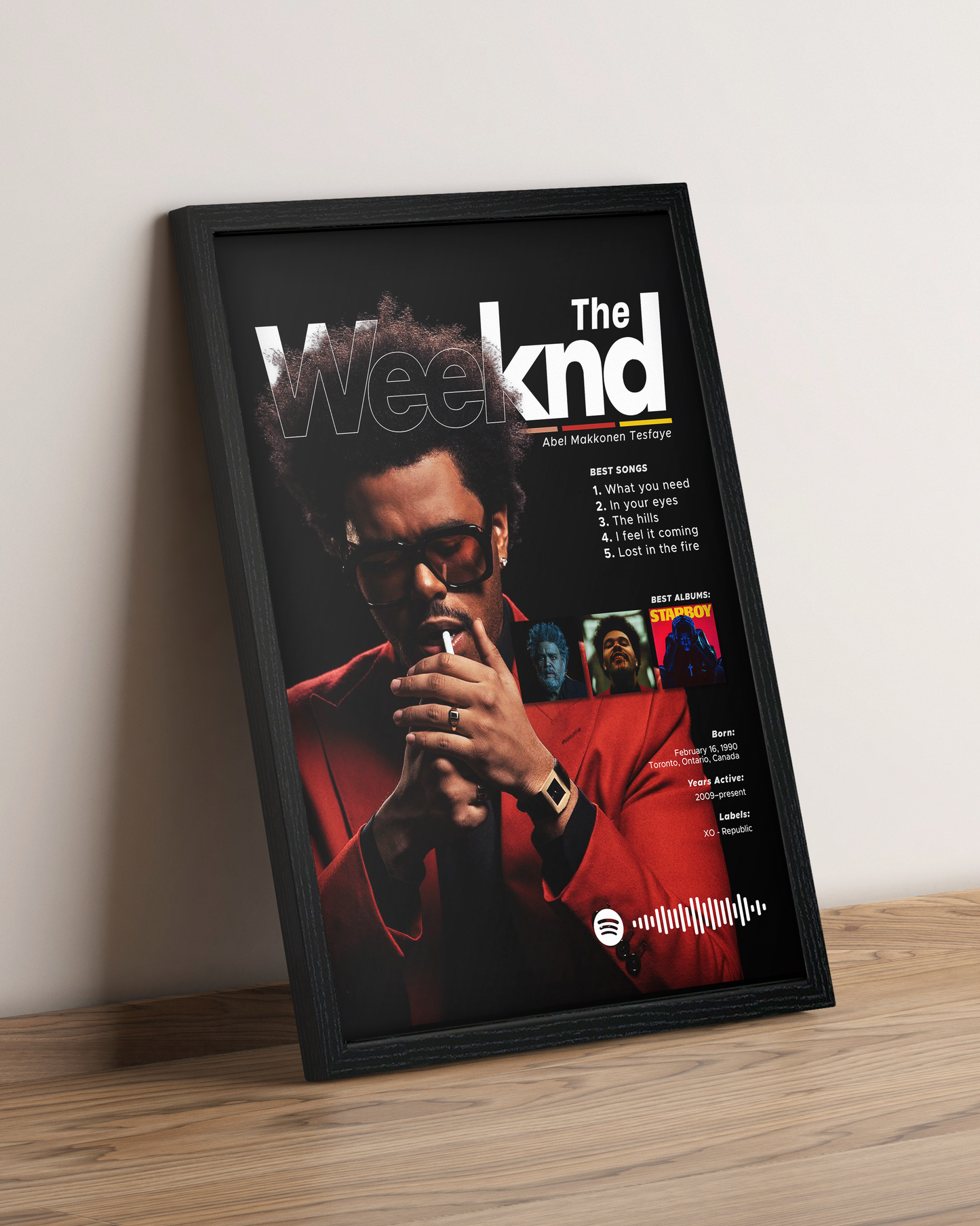 The Weeknd - Cuadro Artista #4