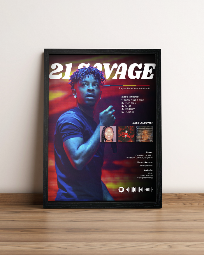 21 Savage - Cuadro Artista