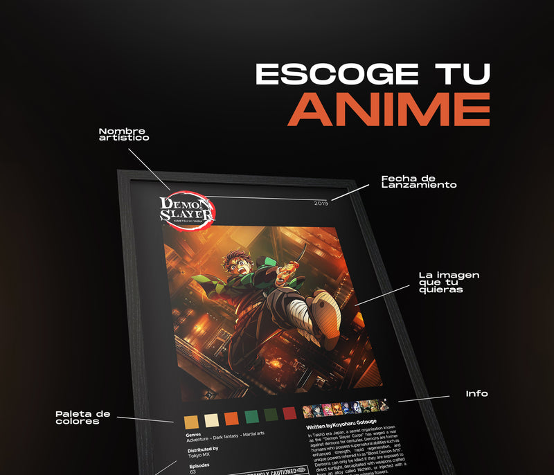 Cuadro de Anime