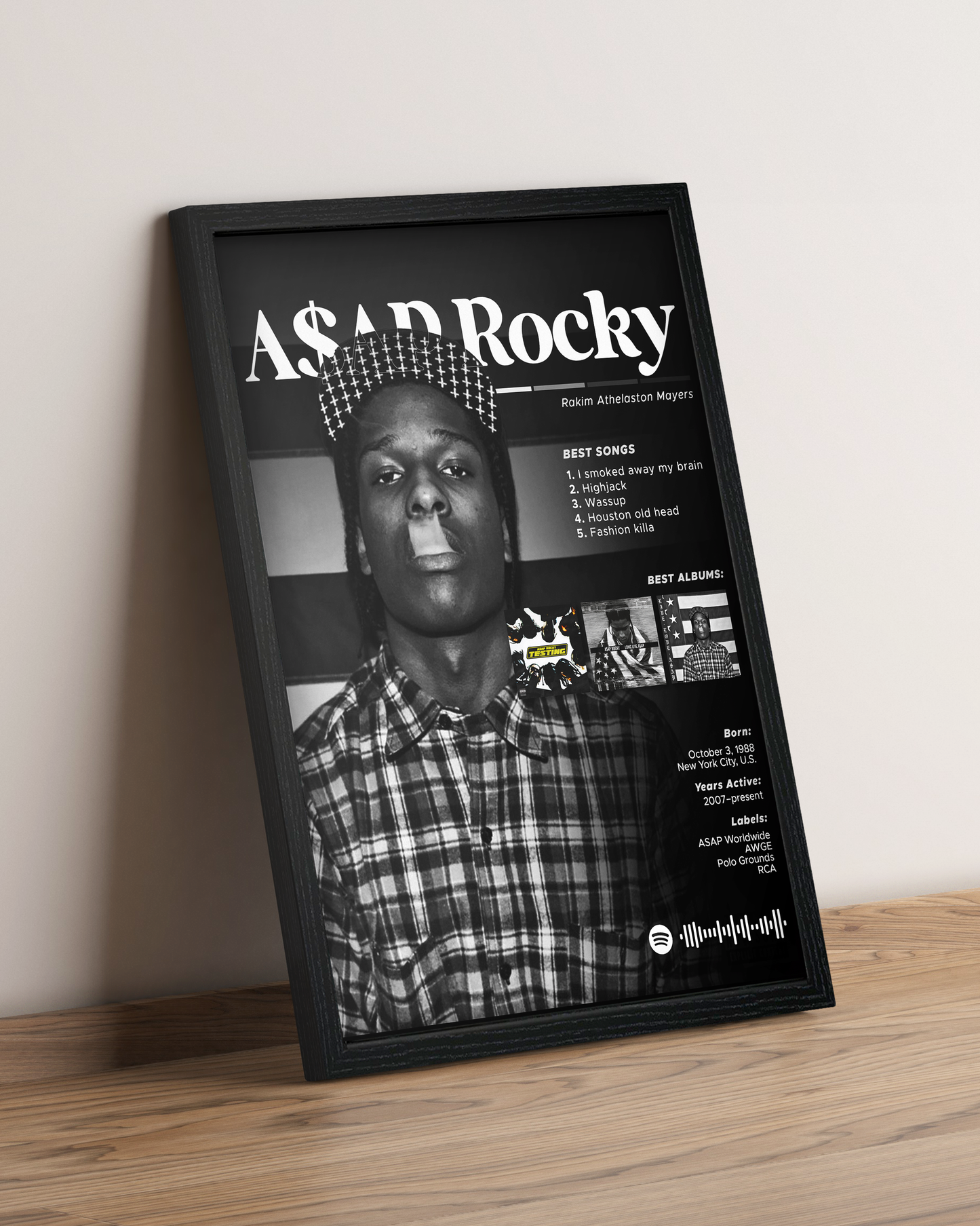 Asap Rocky - Cuadro Artista