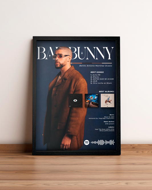 Bad Bunny - Cuadro Artista #2