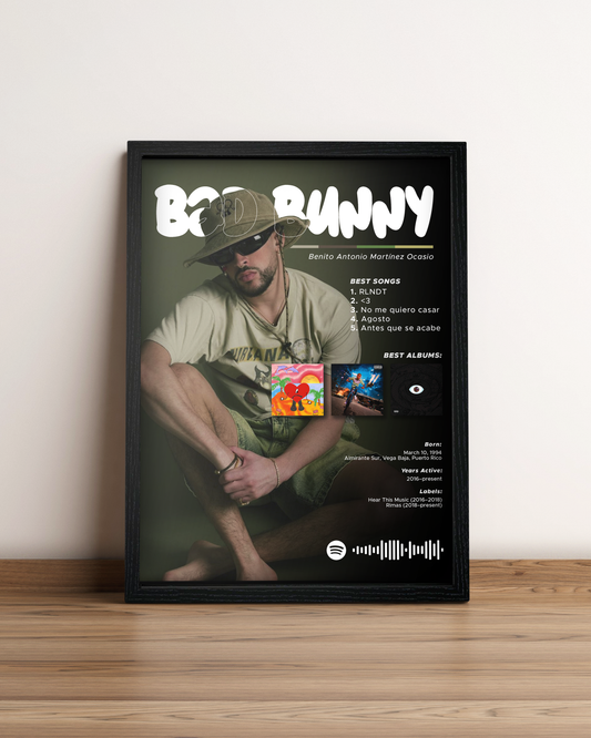 Bad Bunny - Cuadro Artista #5