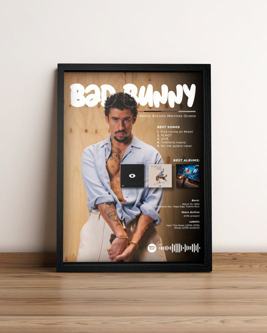 Bad Bunny - Cuadro Artista #7