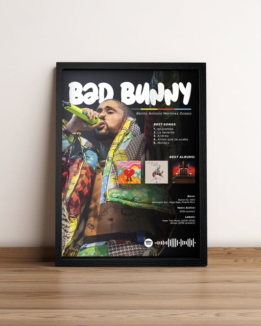 Bad Bunny - Cuadro Artista #8