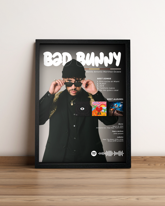 Bad Bunny - Cuadro Artista #9