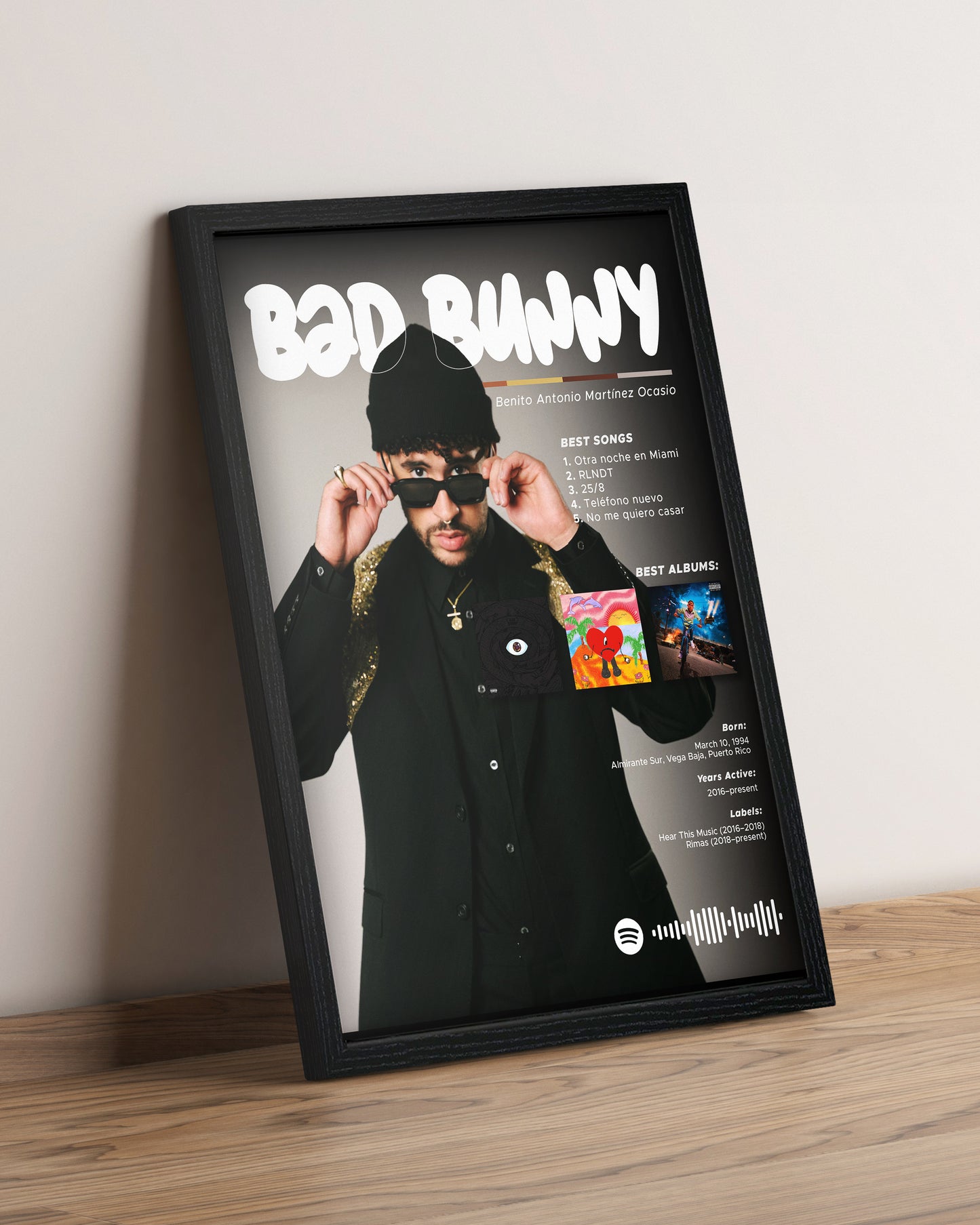 Bad Bunny - Cuadro Artista #9