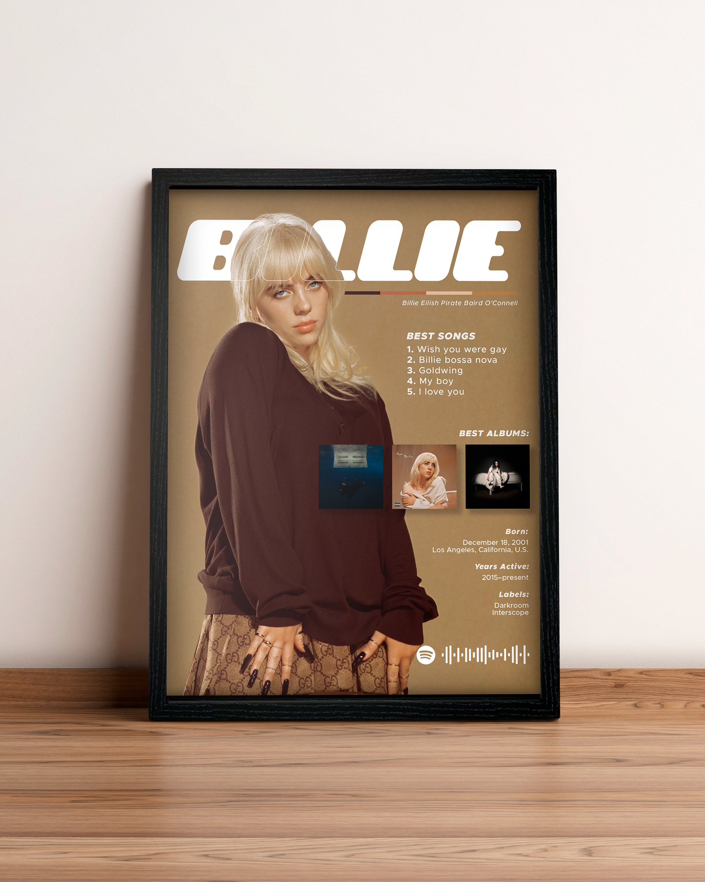 Billie Eilish - Cuadro Artista