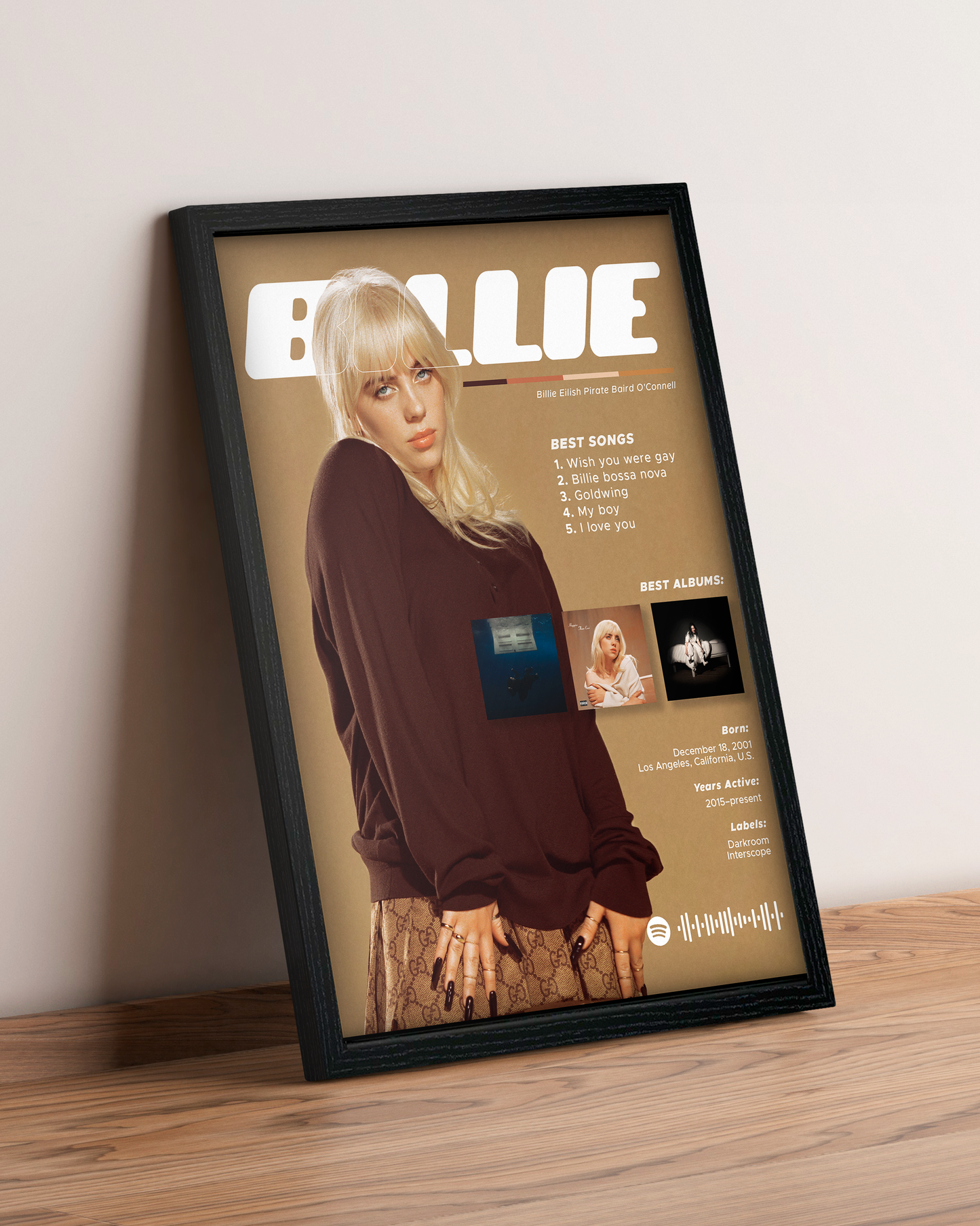 Billie Eilish - Cuadro Artista