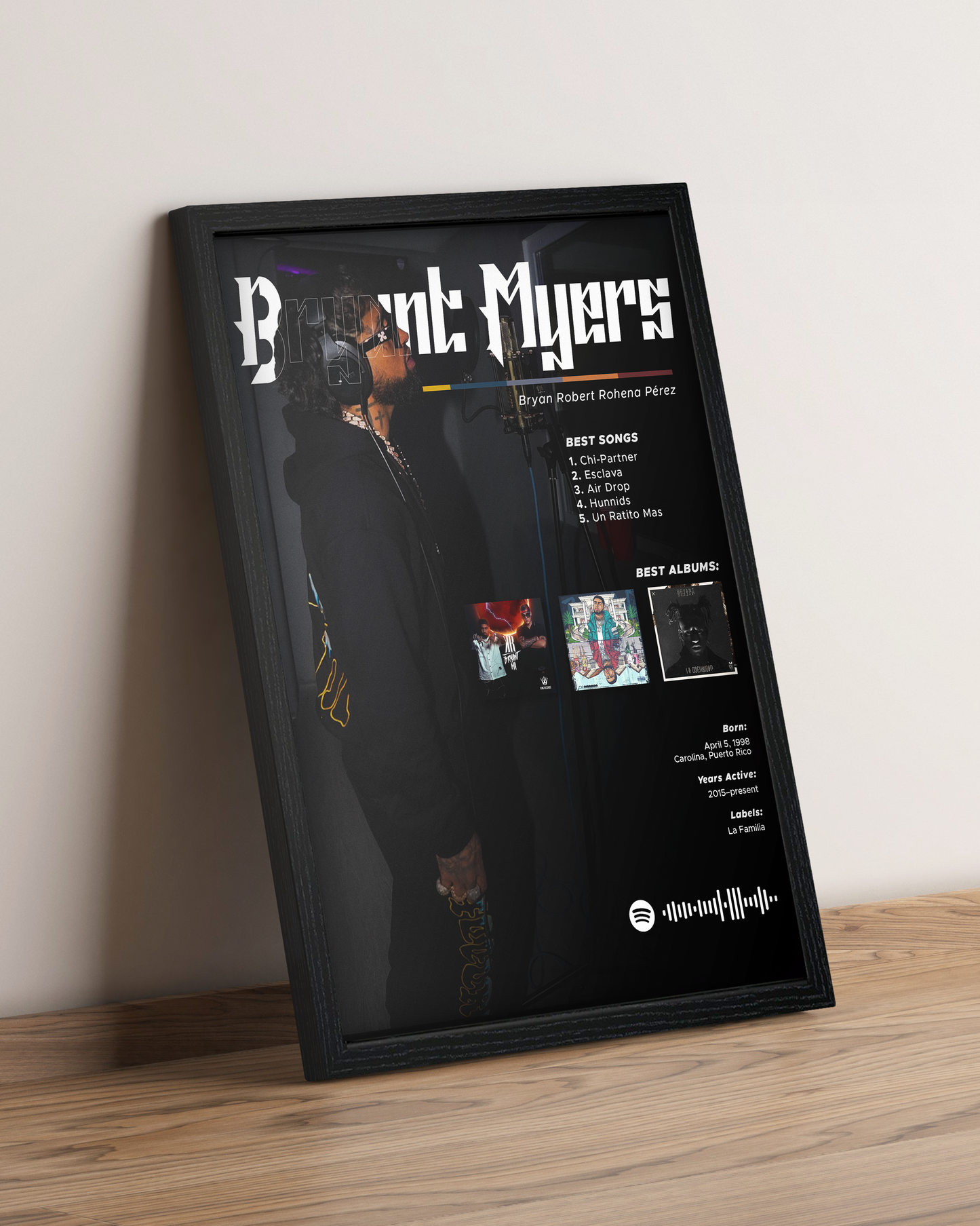 Bryant Myers - Cuadro Artista