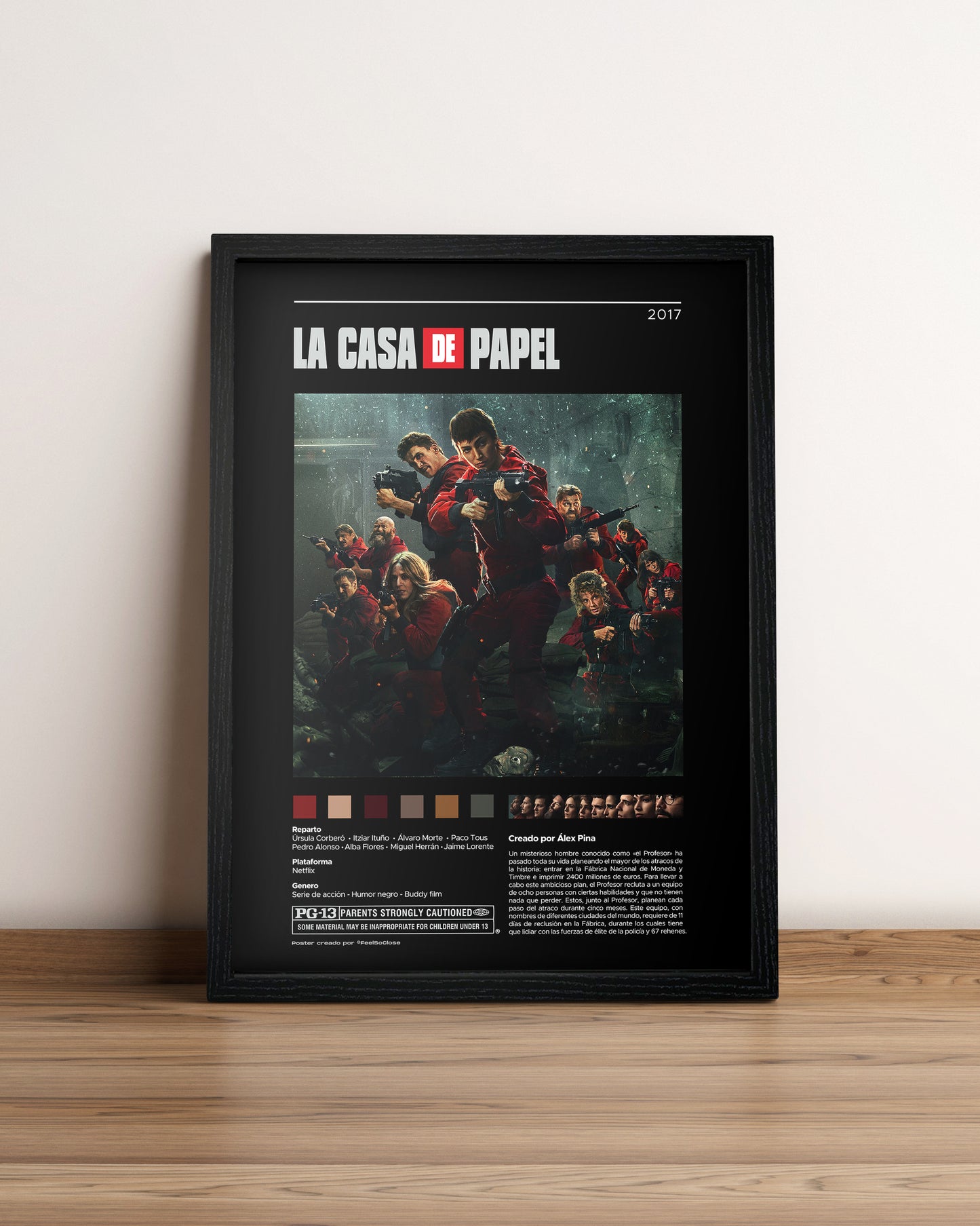 La casa de papel - Cuadro Serie #2