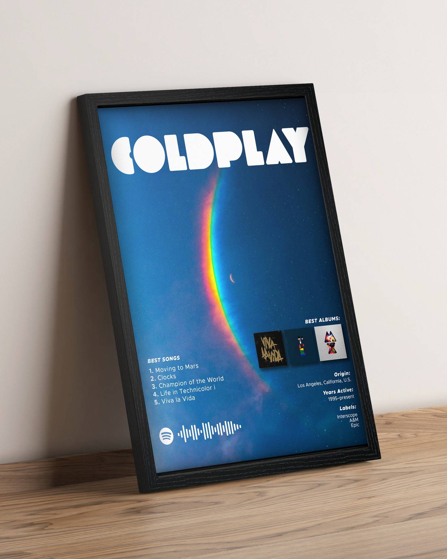 COLDPLAY - Cuadro Artista #2