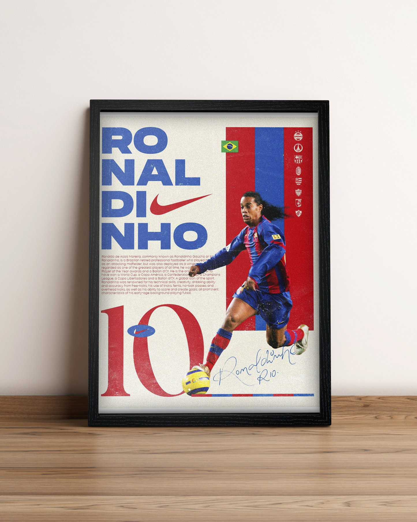 Ronaldiño - Cuadro Deportista #11