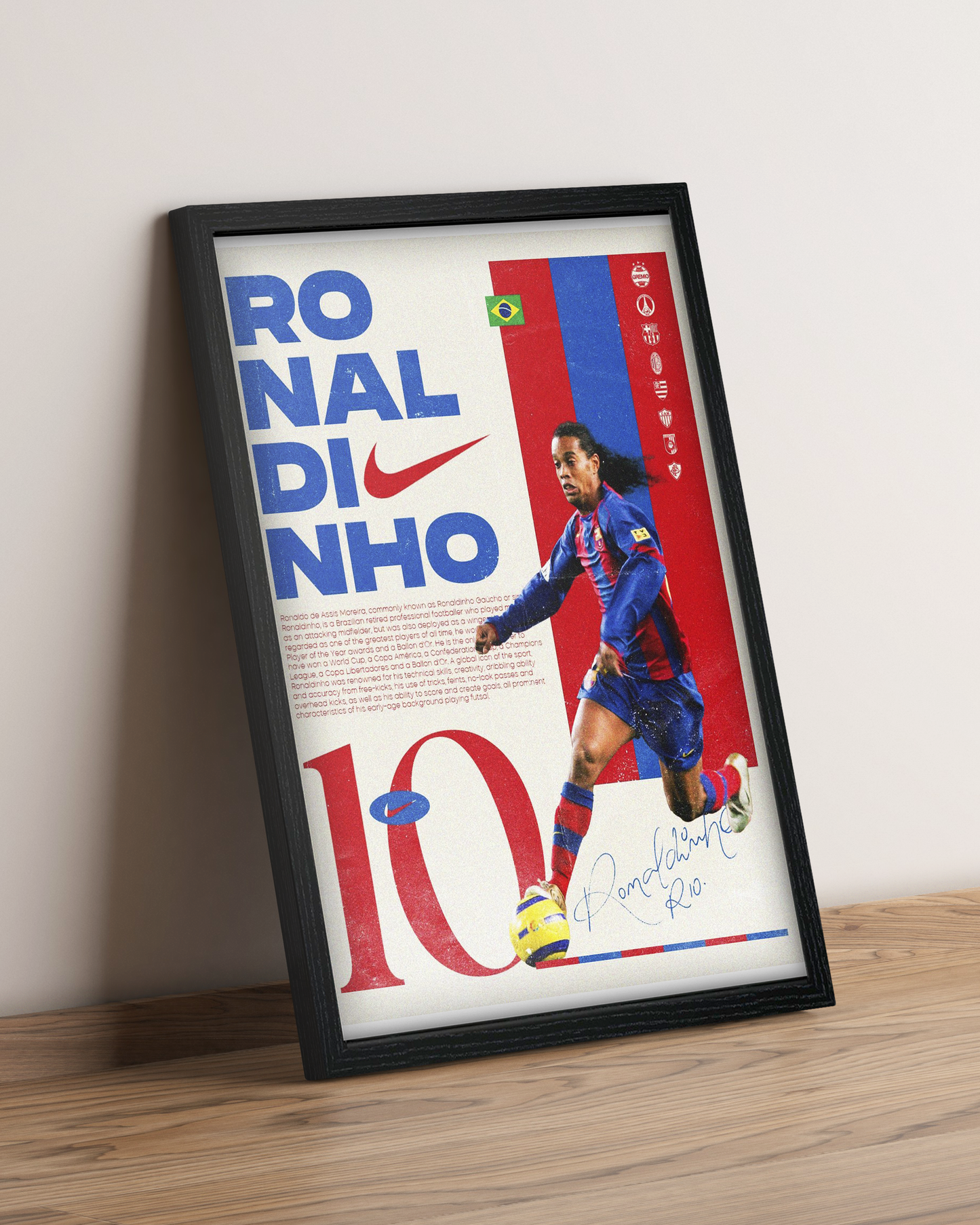 Ronaldiño - Cuadro Deportista #11