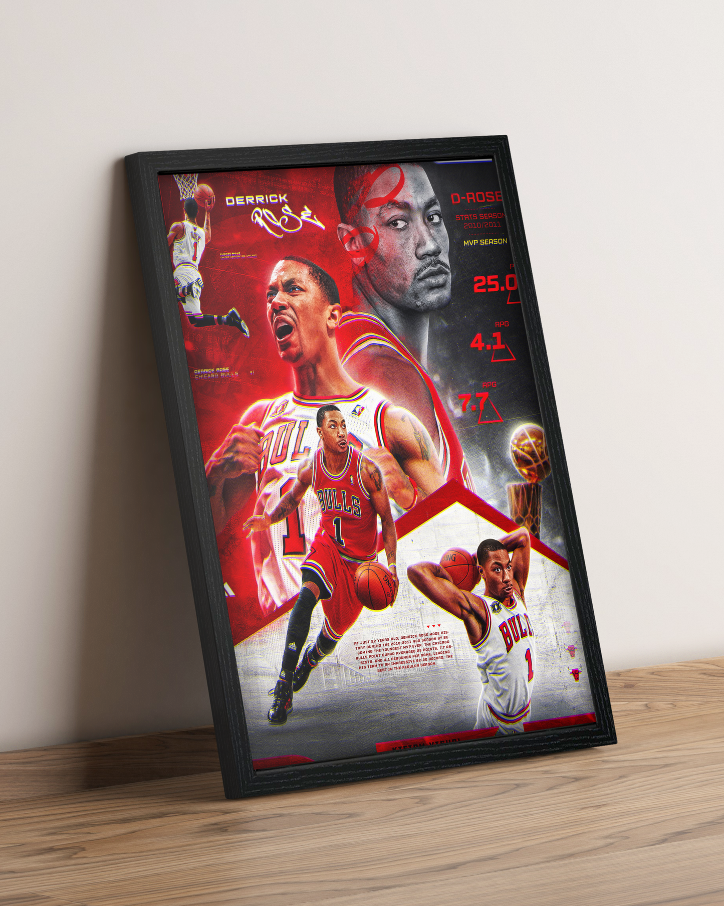 Derrick Rose - Cuadro Deportista #3