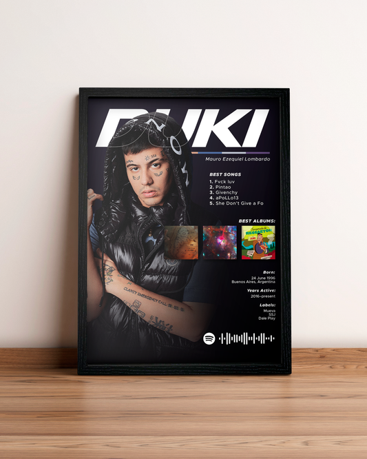 Duki - Cuadro Artista