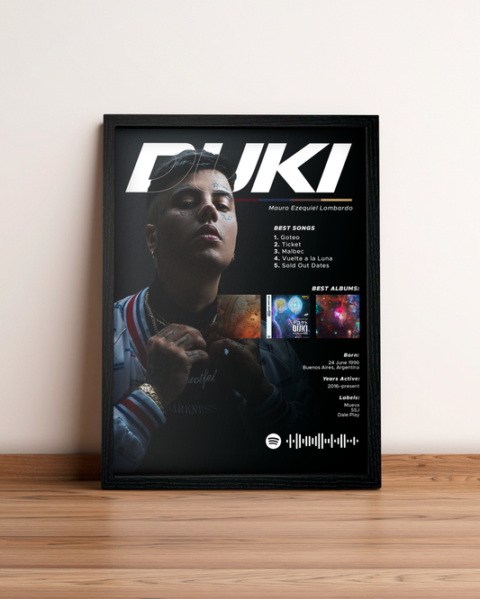 Duki - Cuadro Artista #4