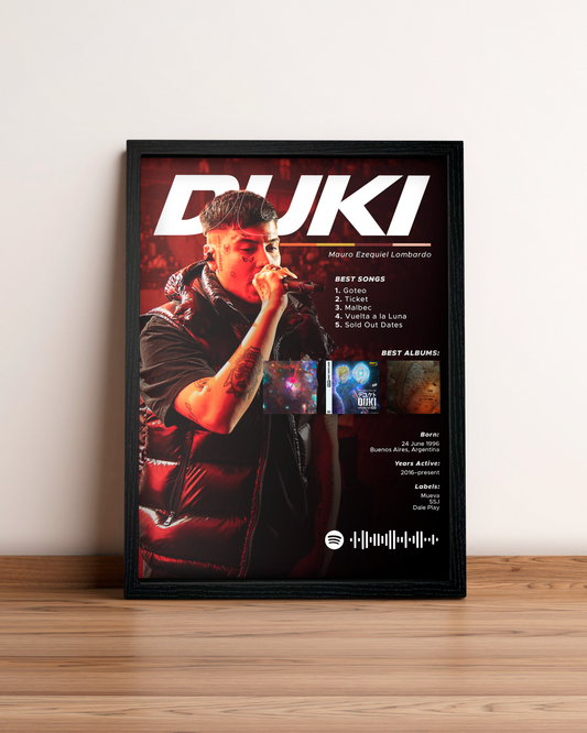 Duki - Cuadro Artista #2