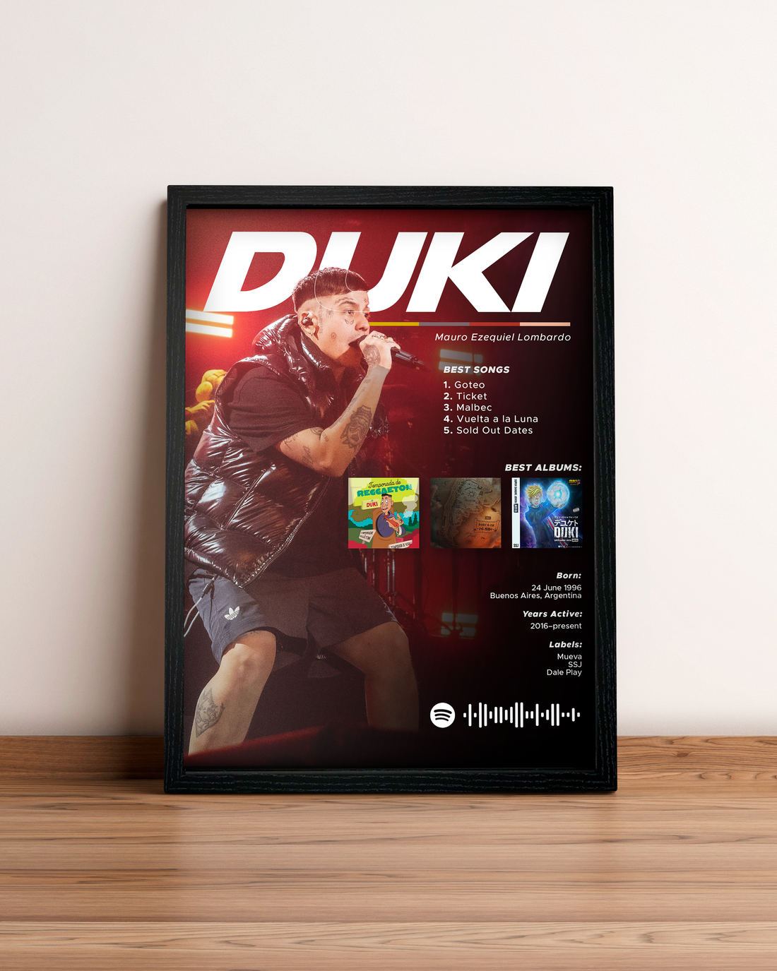 Duki - Cuadro Artista #5 – Feel So Close