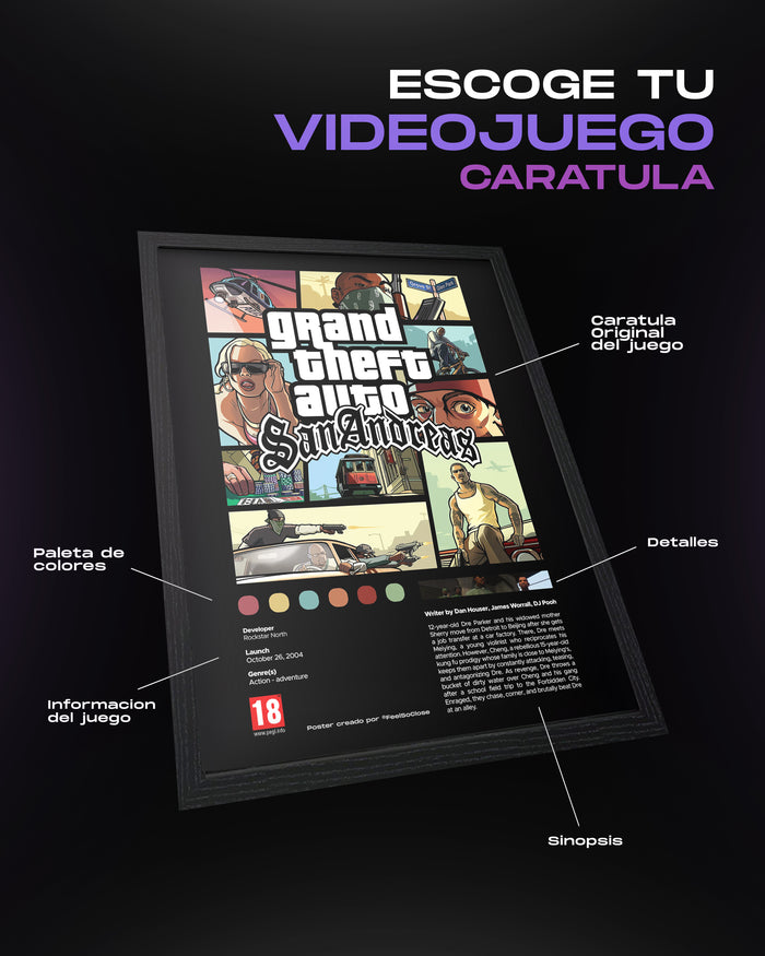 Cuadro de Videojuego Caratula