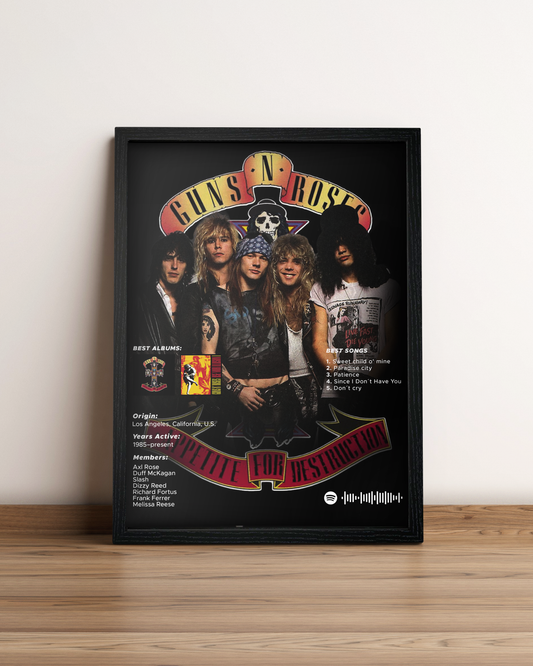 Guns N' Roses - Cuadro Artista