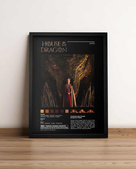 House of the Dragon - Cuadro Serie