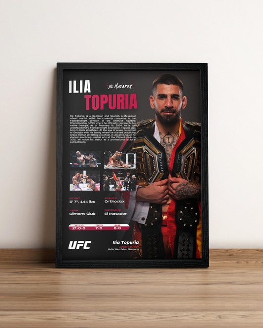Ilia Topuria - Cuadro Deportista #2