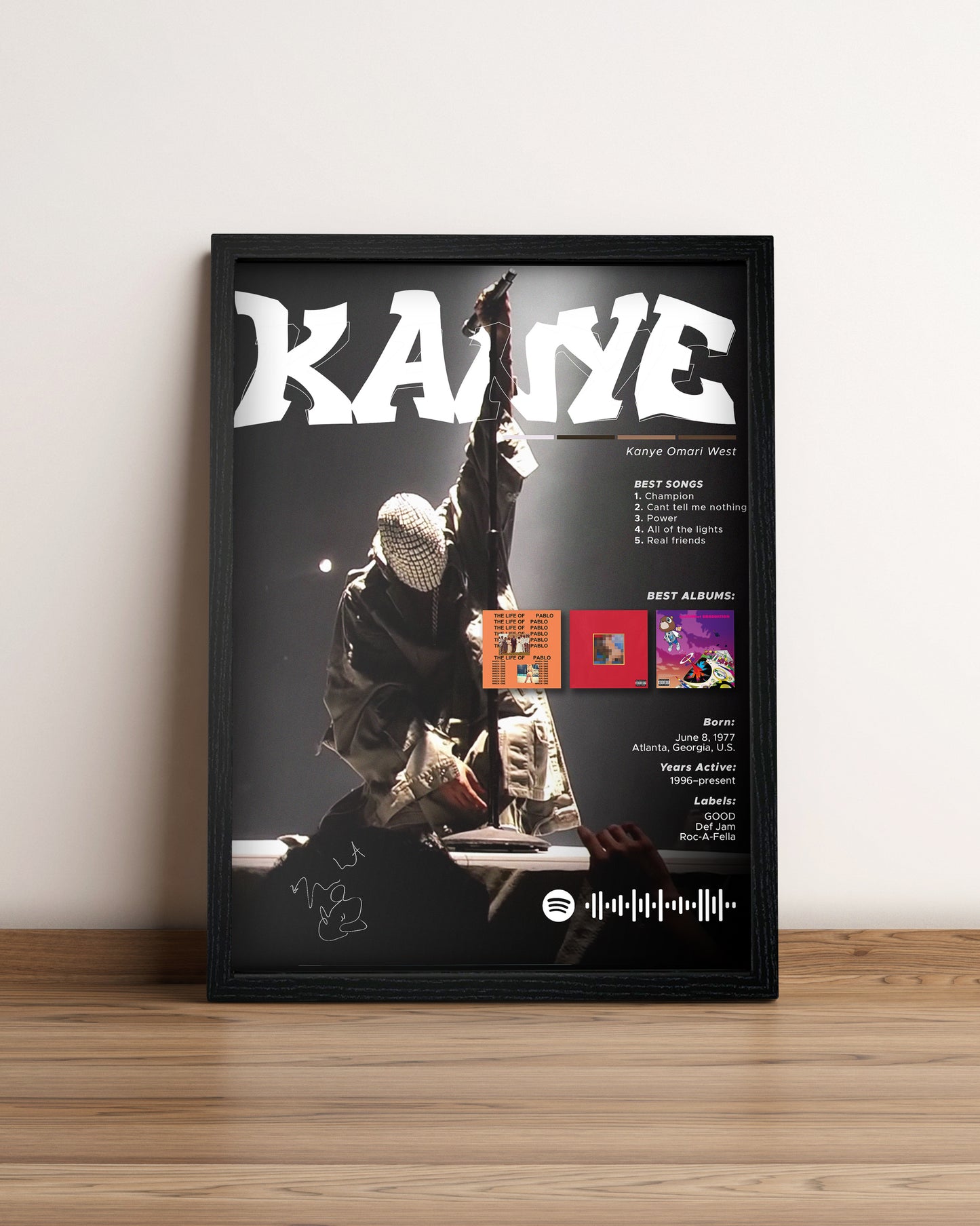 Kanye - Cuadro Artista #4