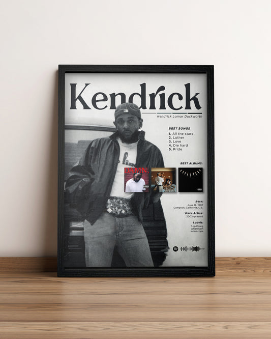 Kendrick Lamar - Cuadro Artista #4