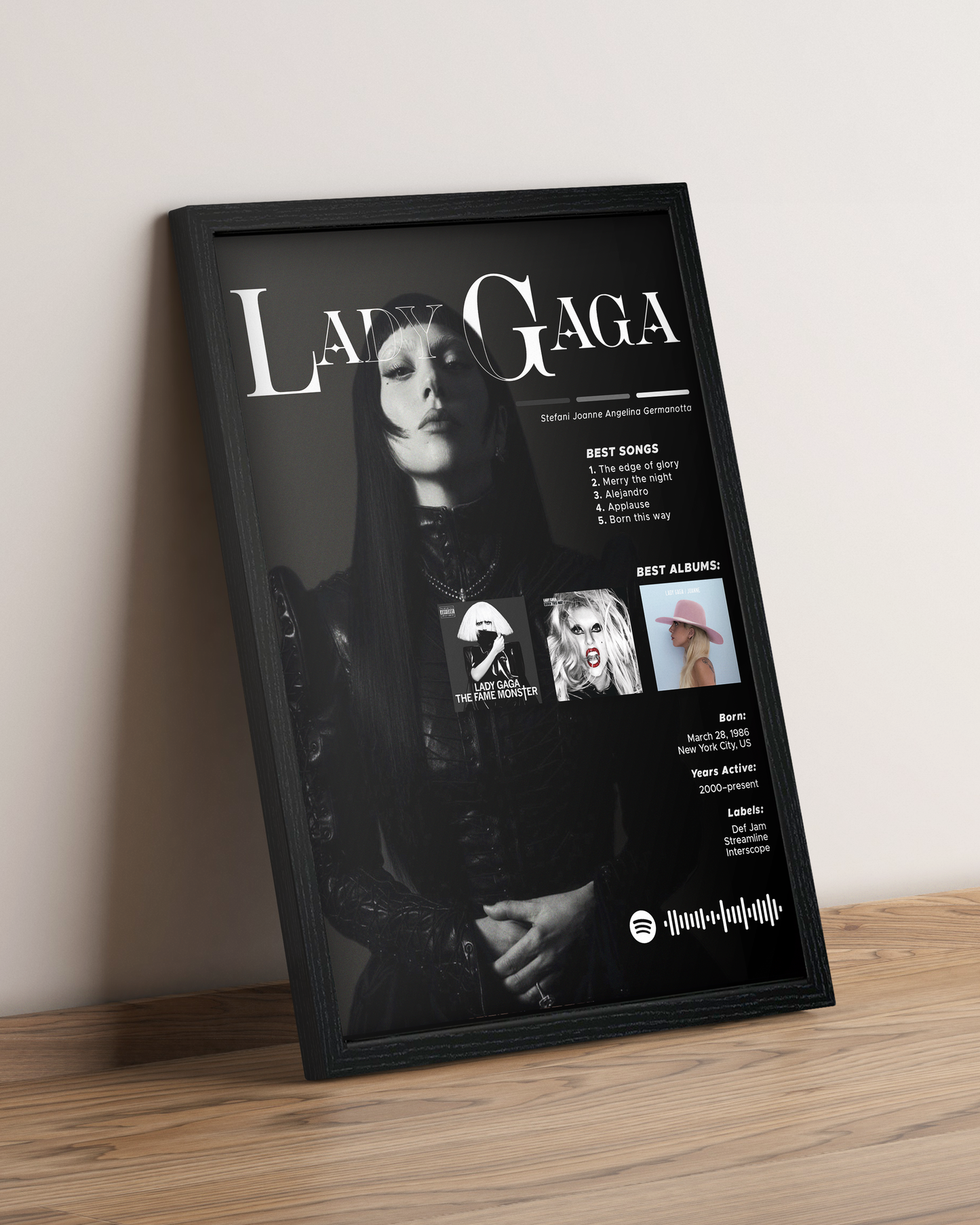 Lady Gaga - Cuadro Artista