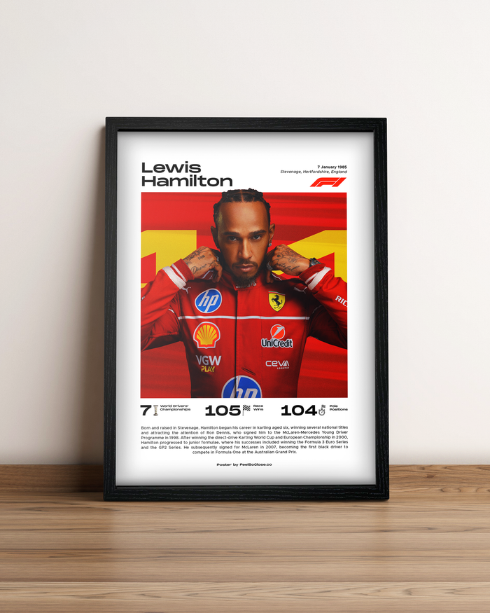 Lewis Hamilton - Cuadro Formula 1