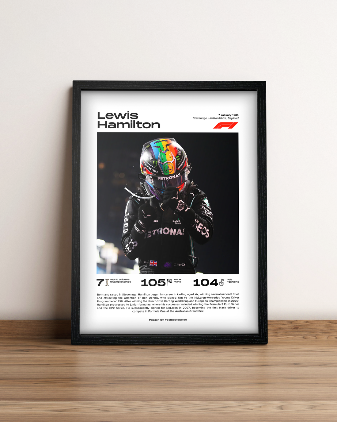 Lewis Hamilton - Cuadro Formula 1 #2 – Feel So Close