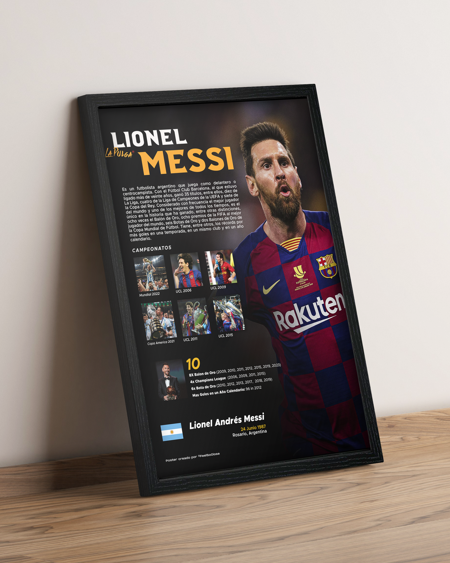 Messi - Cuadro Deportista #11