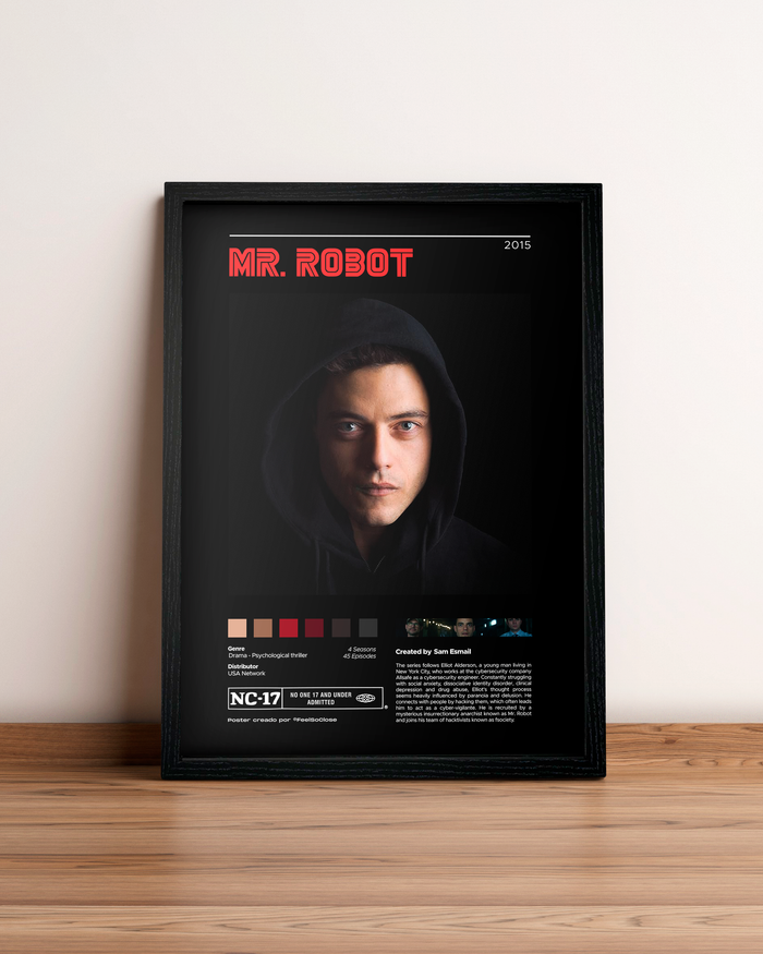 Mr Robot - Cuadro Serie #4