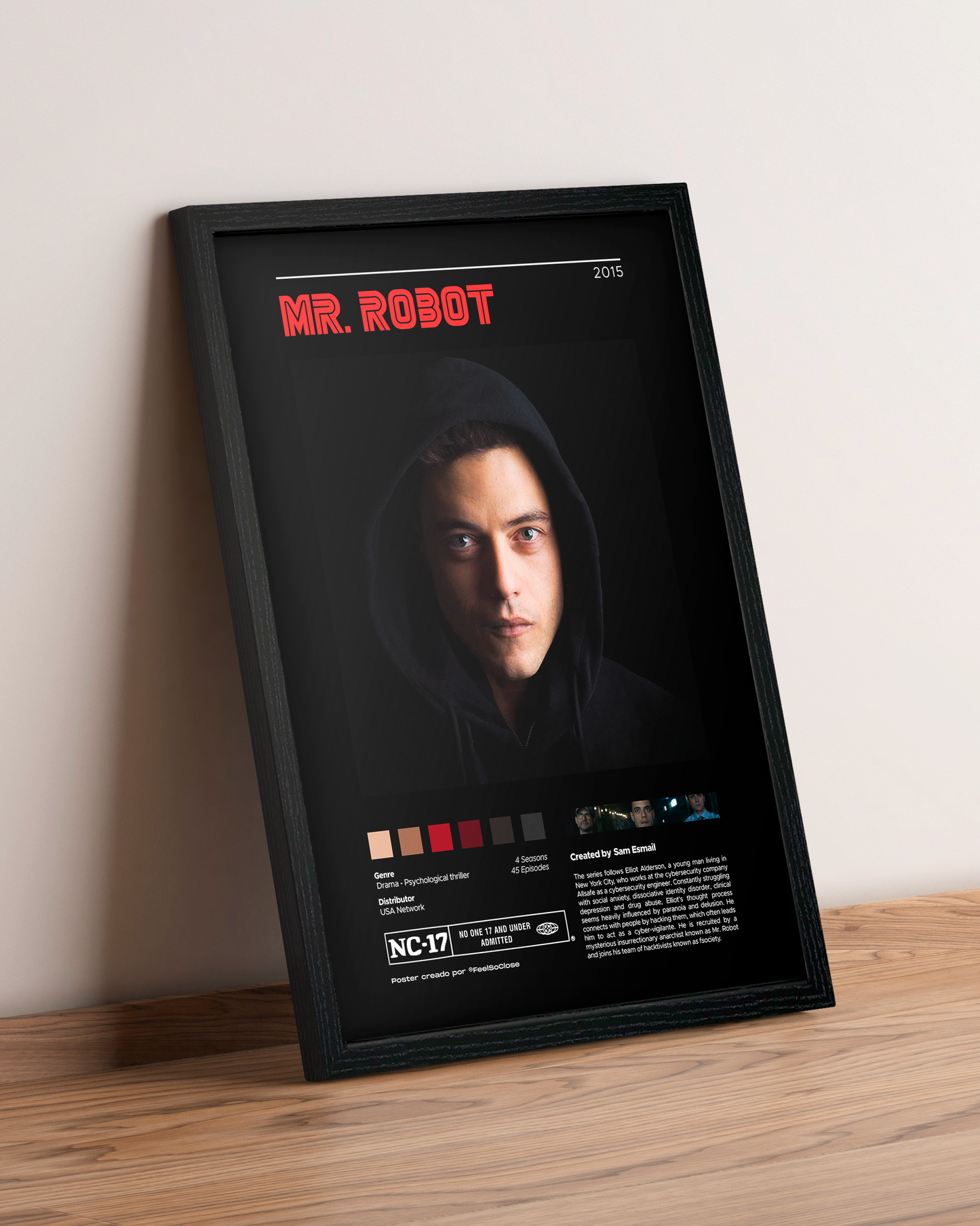 Mr Robot - Cuadro Serie #4