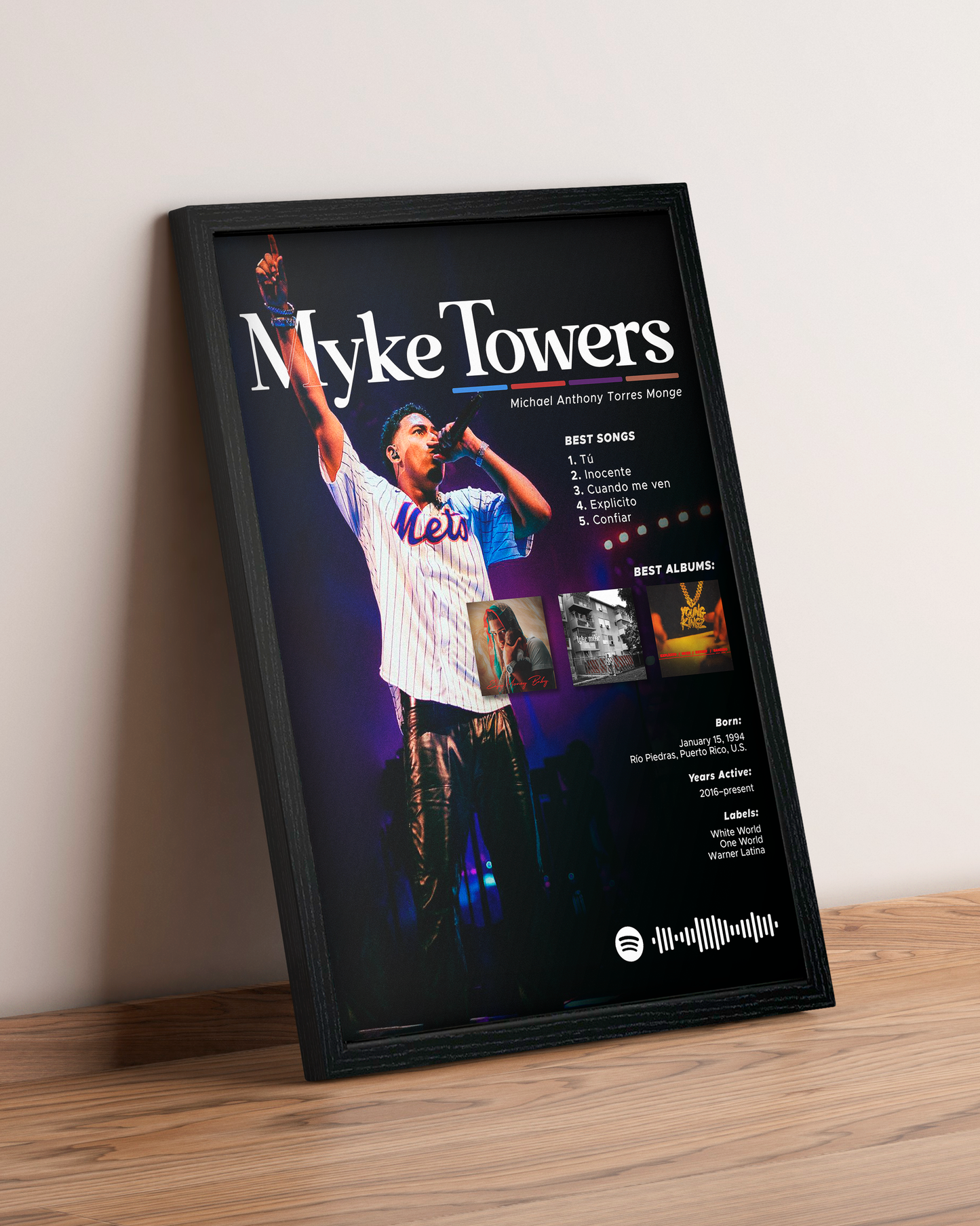 Myke Towers - Cuadro Artista #2