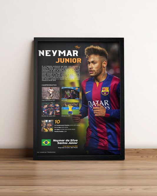 Neymar Jr - Cuadro Deportista #3