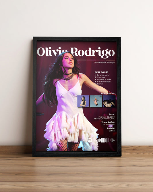 Olivia Rodrigo - Cuadro Artista #3
