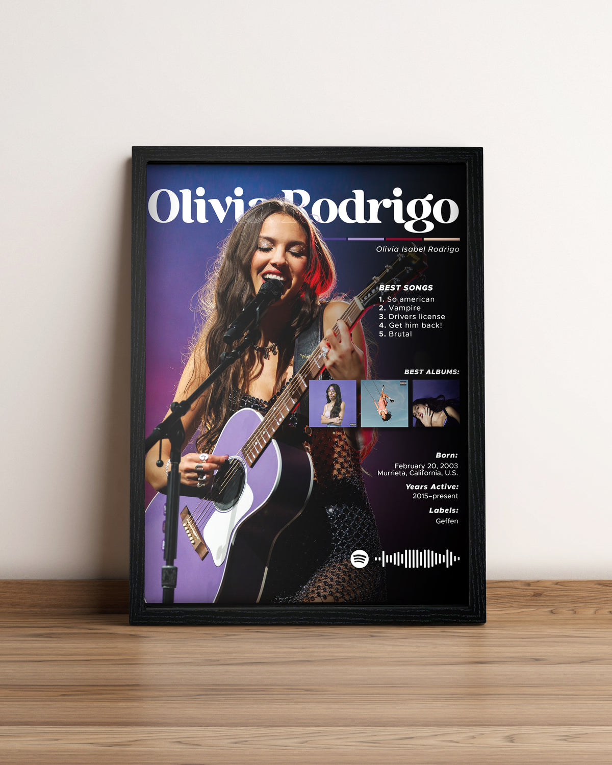 Olivia Rodrigo - Cuadro Artista #7