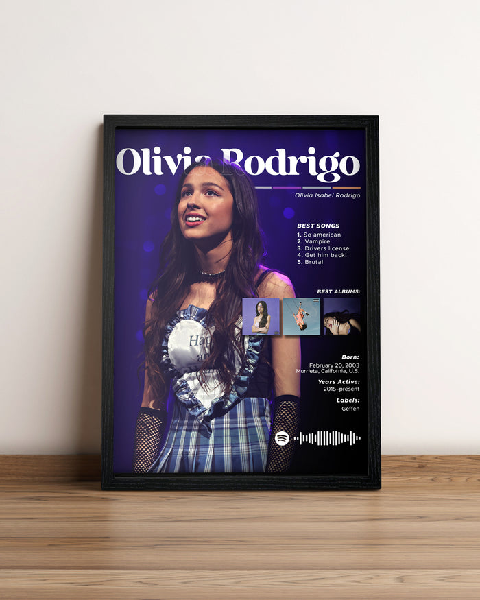 Olivia Rodrigo - Cuadro Artista #9