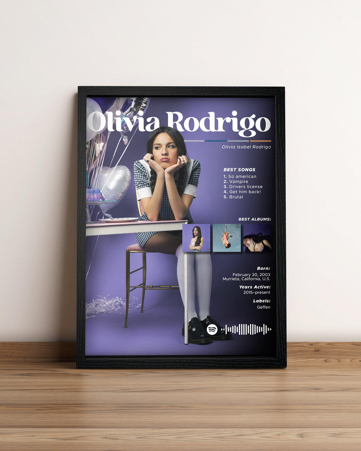 Olivia Rodrigo - Cuadro Artista #8