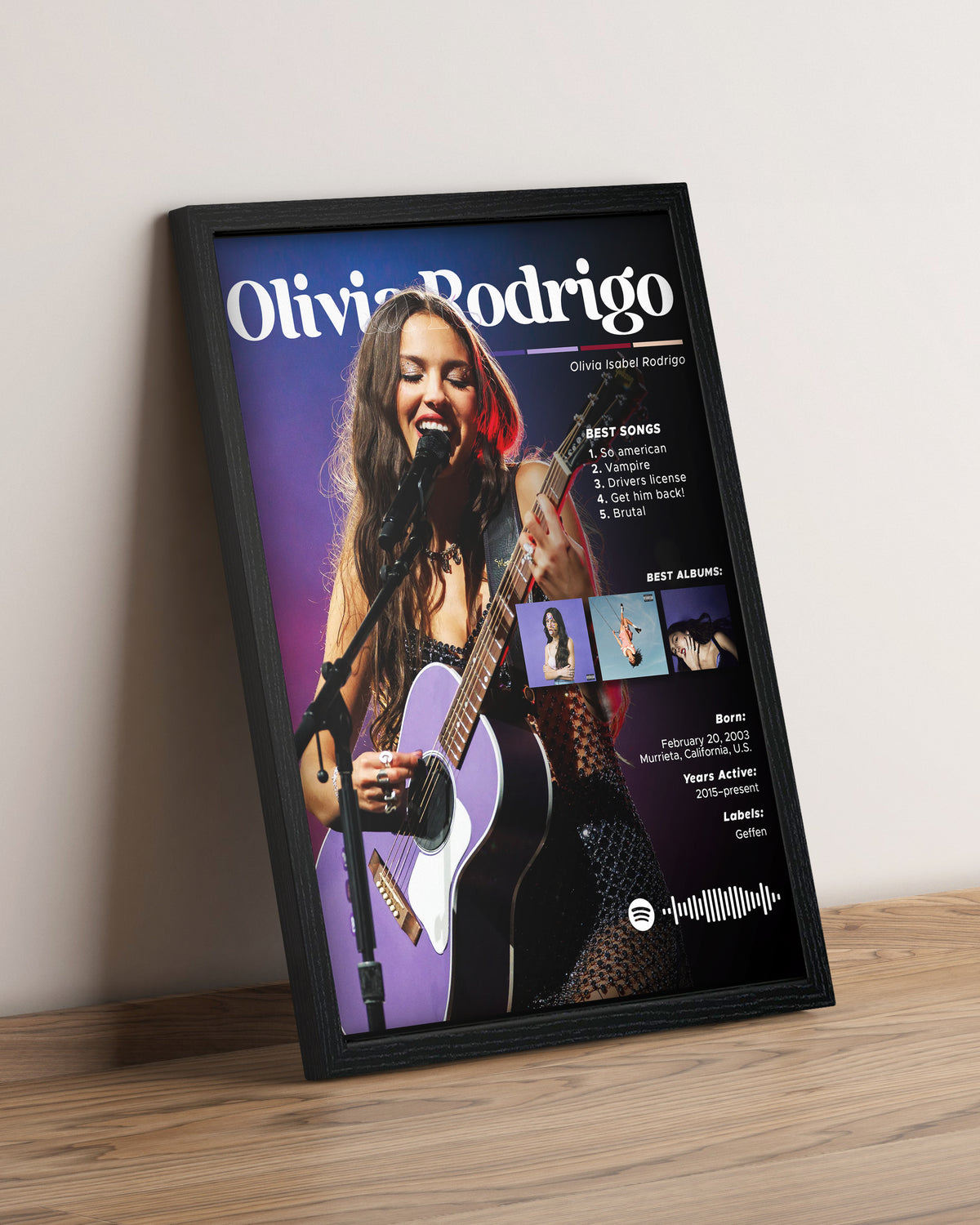 Olivia Rodrigo - Cuadro Artista #7