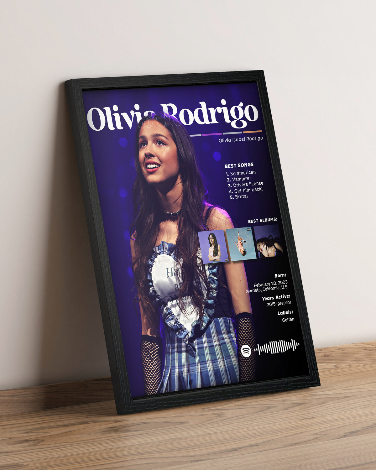 Olivia Rodrigo - Cuadro Artista #9
