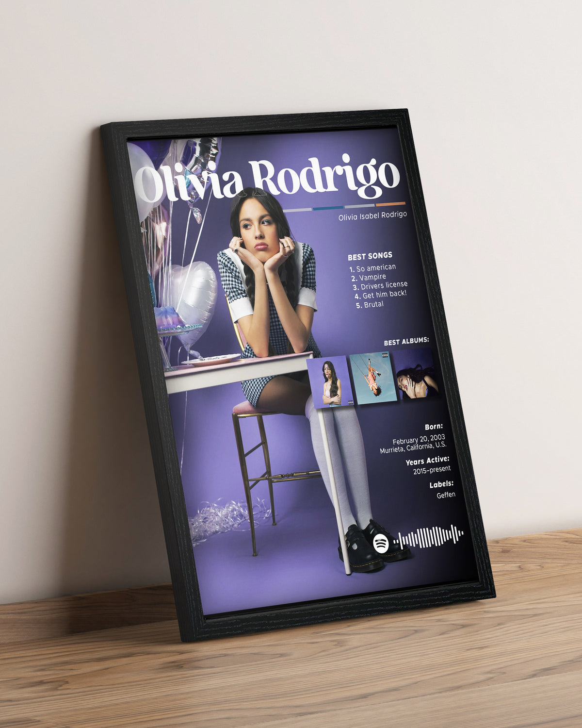 Olivia Rodrigo - Cuadro Artista #8